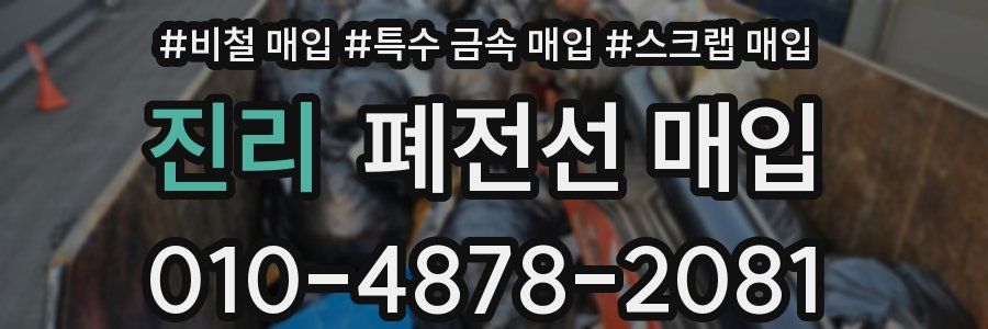 진리 폐전선 매입