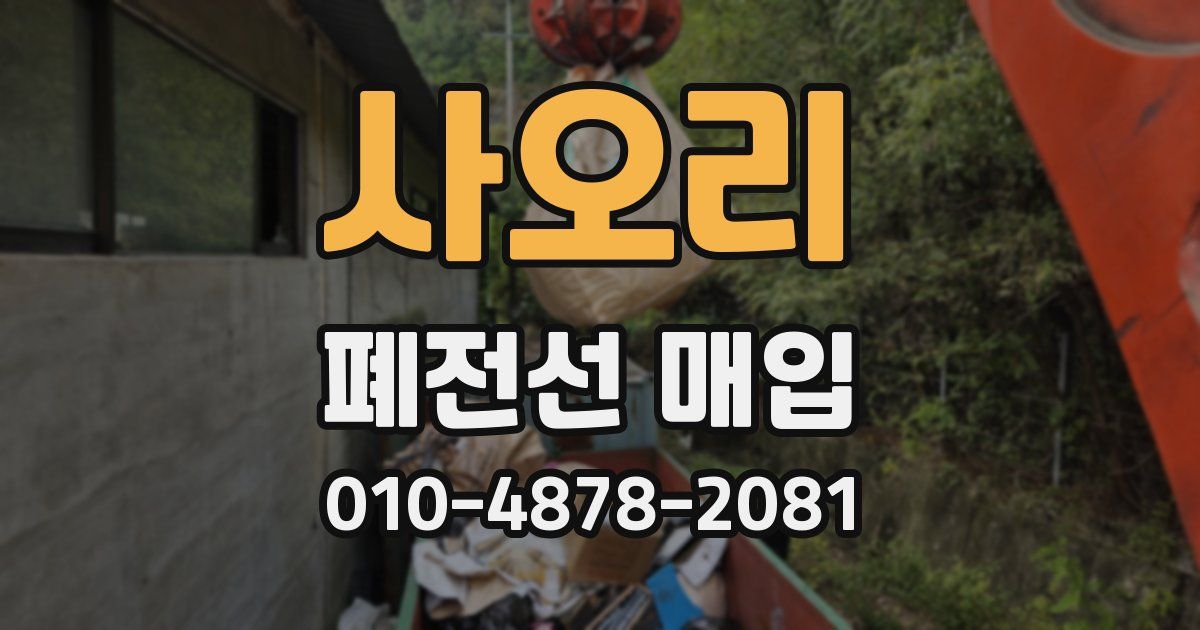 사오리 폐전선 매입