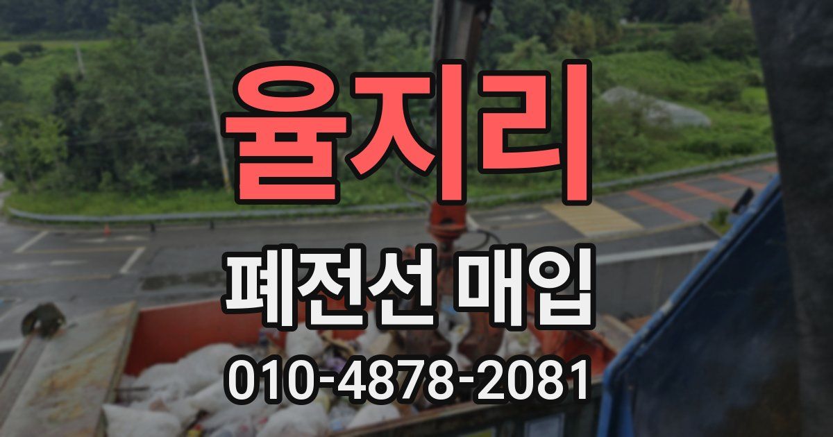 율지리 폐전선 매입