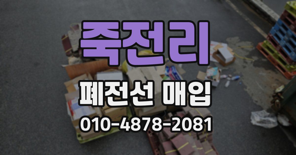죽전리 폐전선 매입