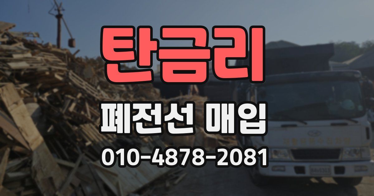 탄금리 폐전선 매입