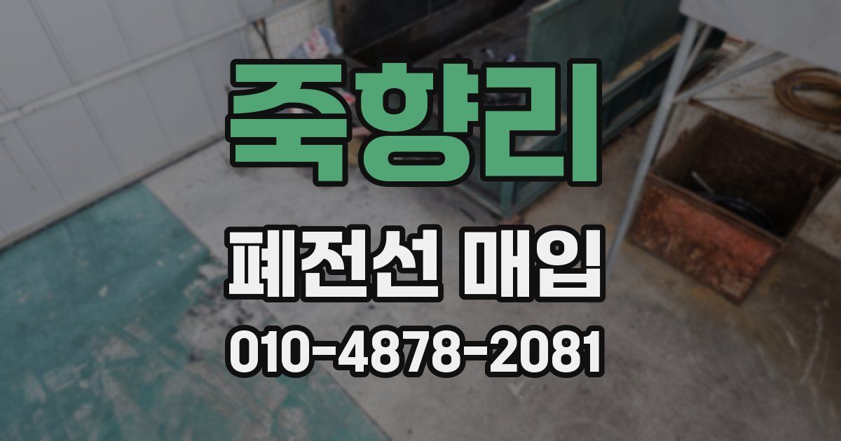 죽향리 폐전선 매입