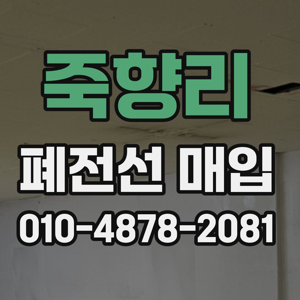 죽향리 폐전선 매입