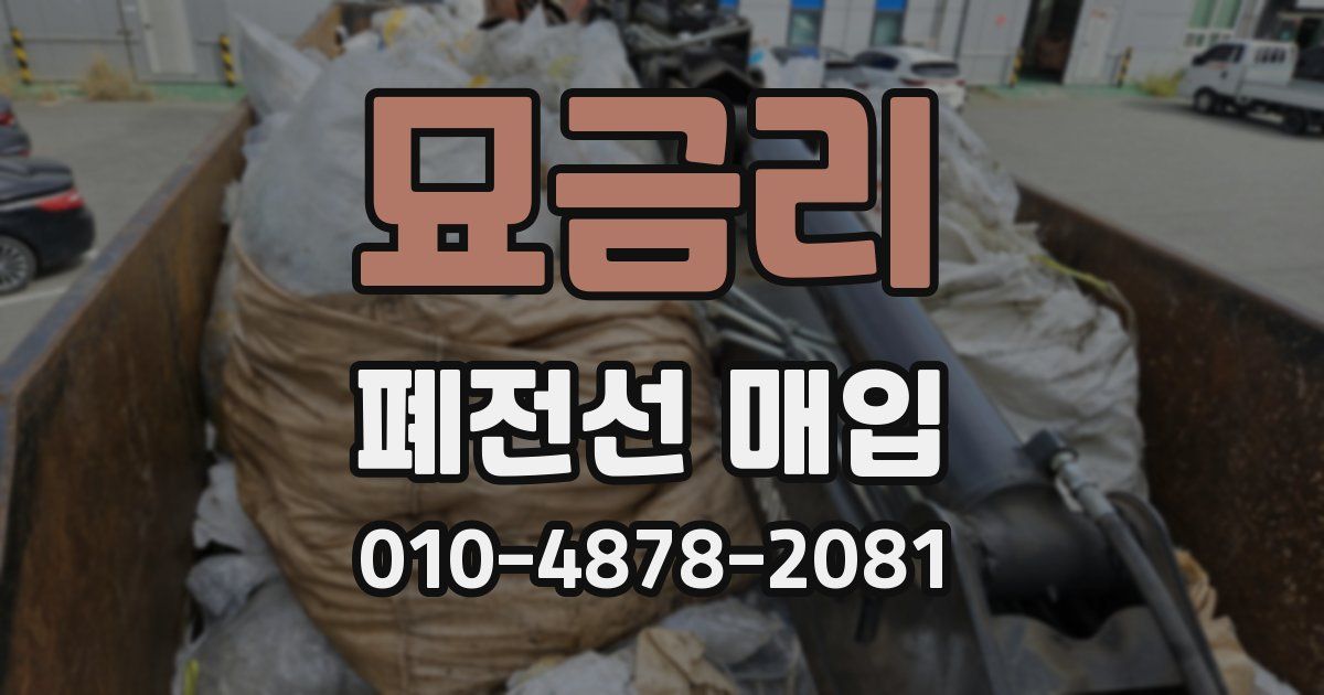 묘금리 폐전선 매입