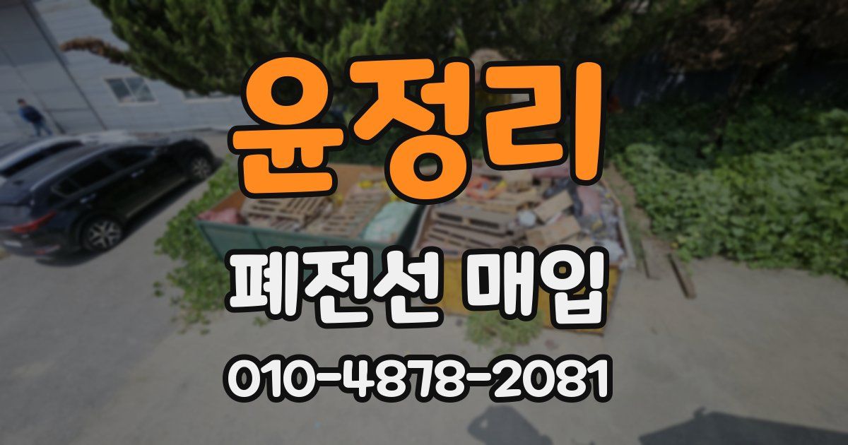 윤정리 폐전선 매입