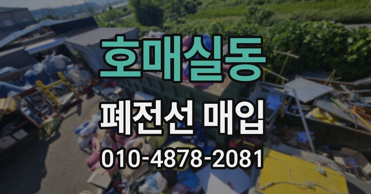 호매실동 폐전선 매입