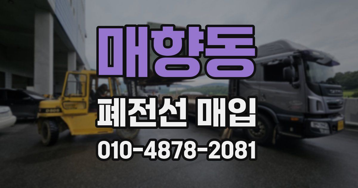 매향동 폐전선 매입
