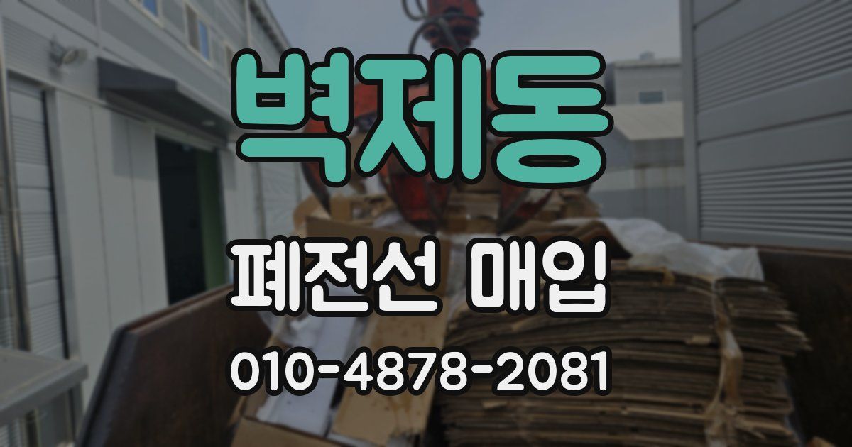 벽제동 폐전선 매입