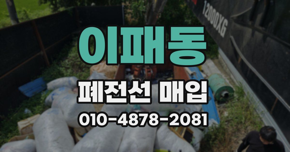 이패동 폐전선 매입