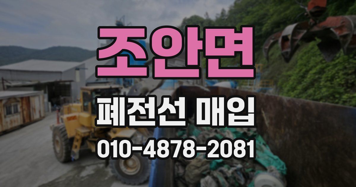 조안면 폐전선 매입