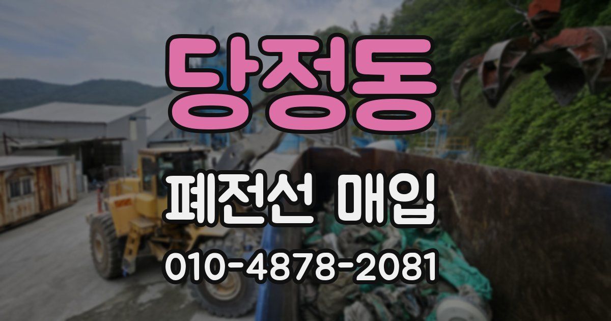 당정동 폐전선 매입