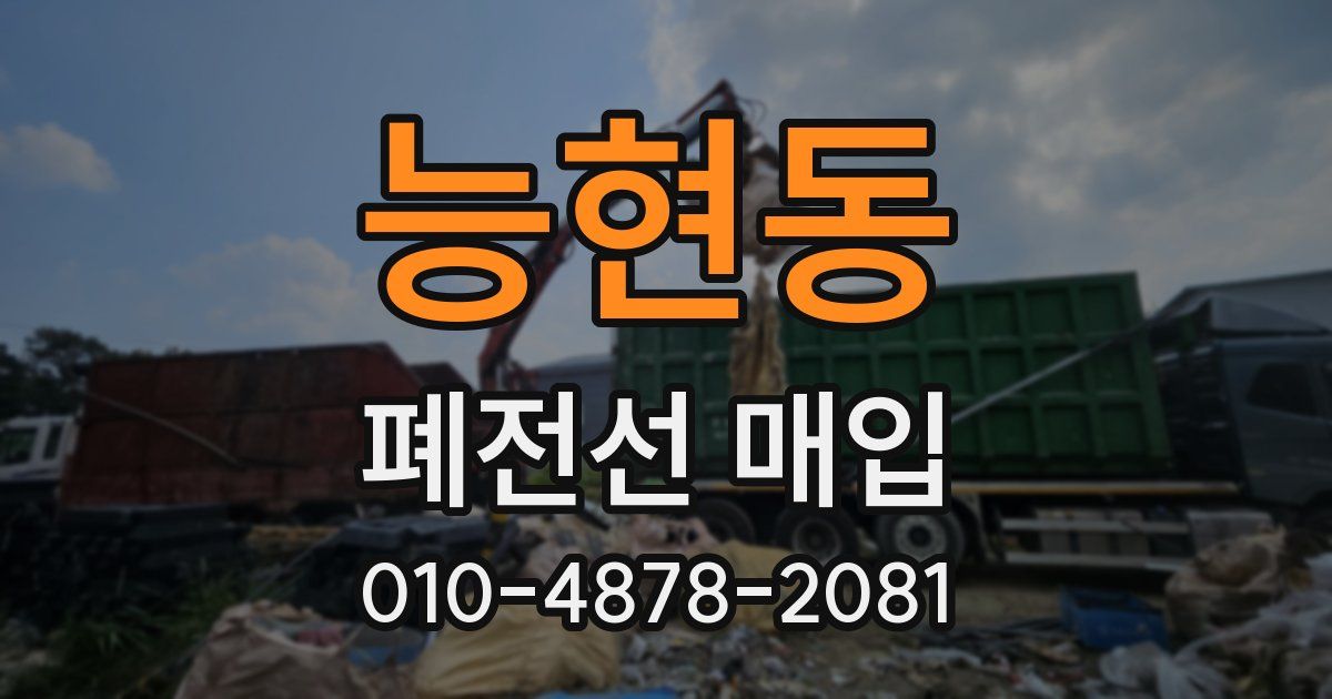 능현동 폐전선 매입