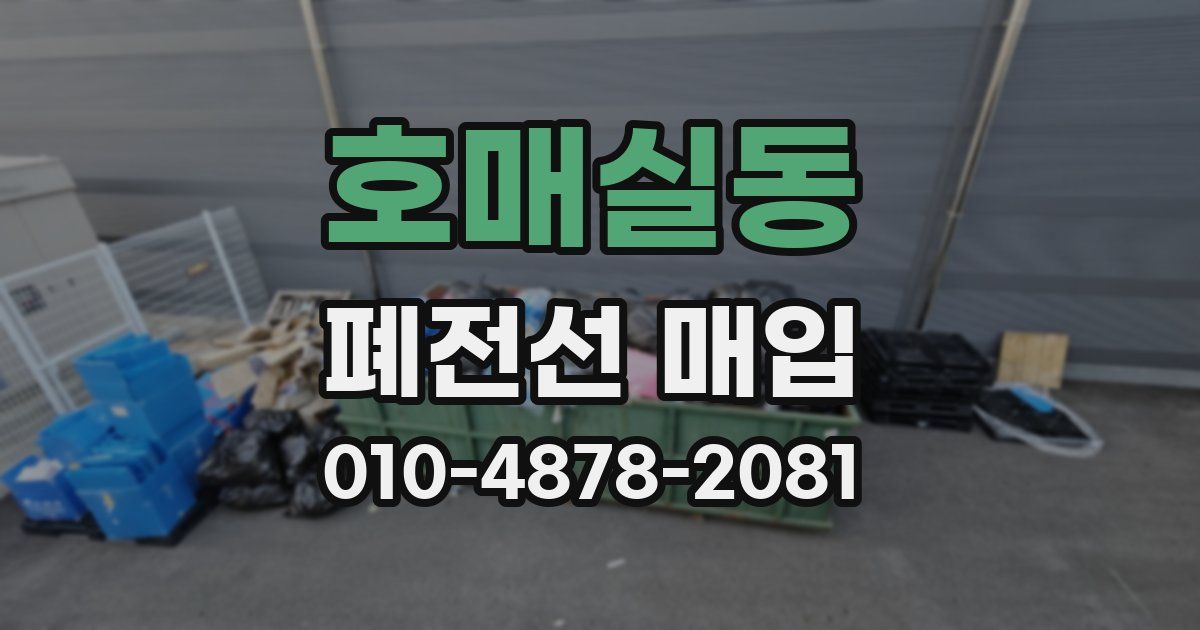 호매실동 폐전선 매입