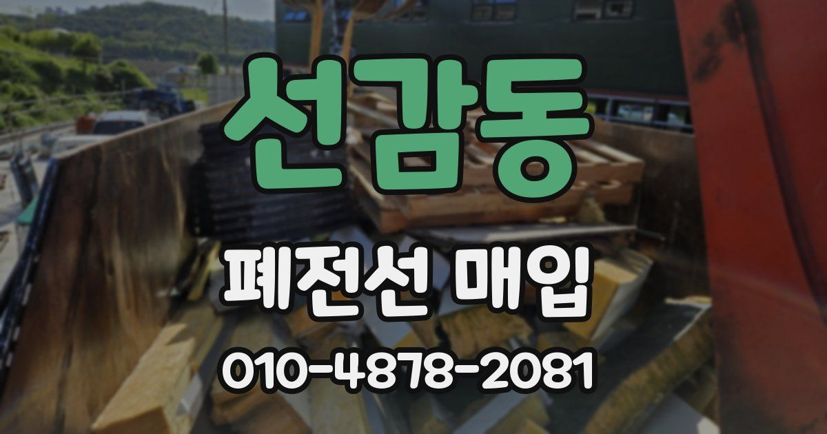 선감동 폐전선 매입