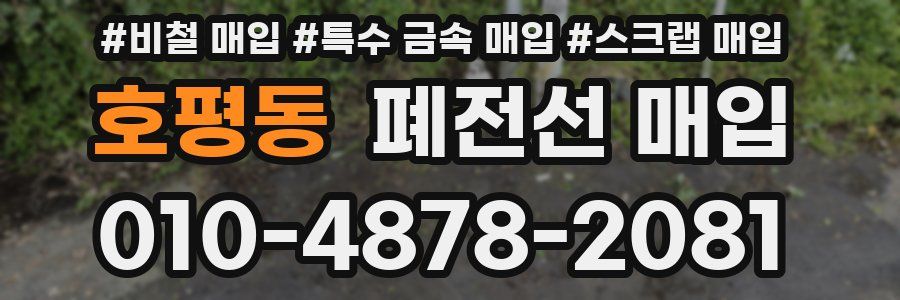 호평동 폐전선 매입