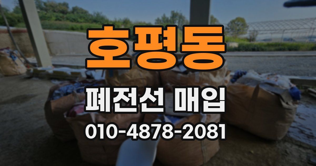 호평동 폐전선 매입