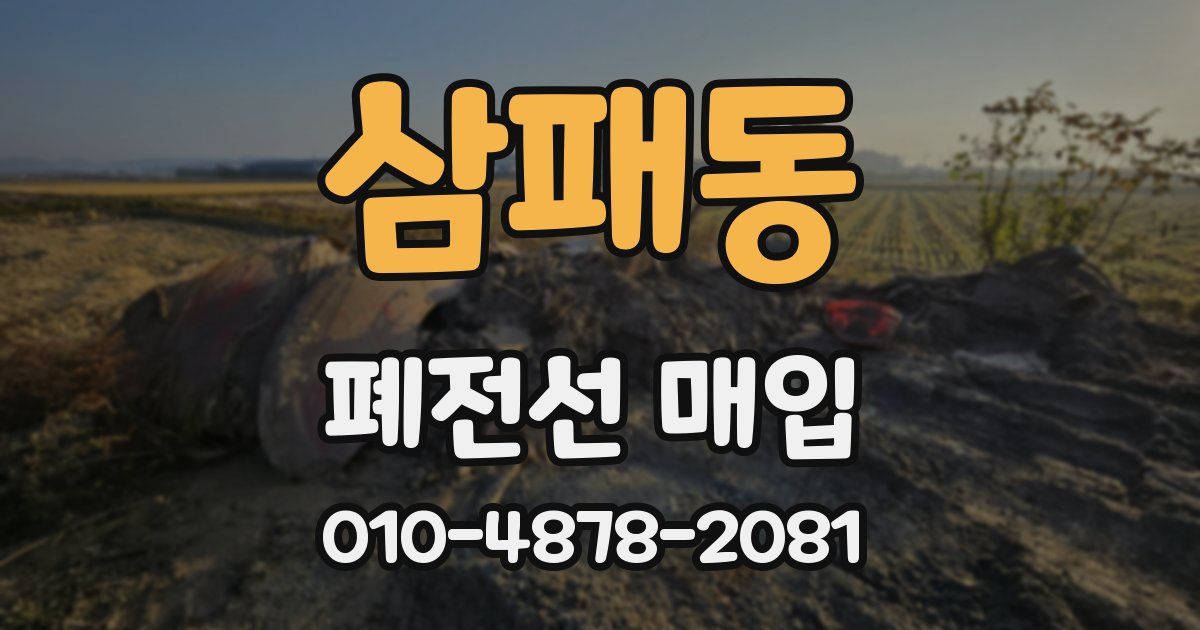 삼패동 폐전선 매입