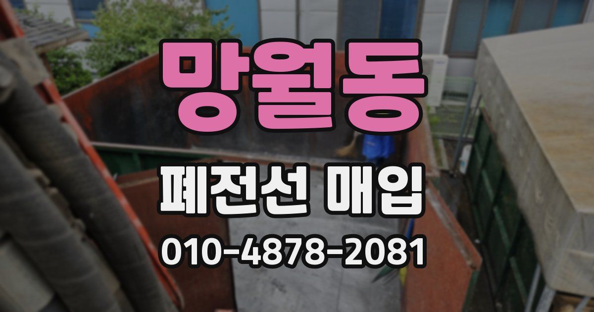 망월동 폐전선 매입