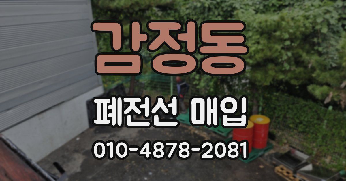 감정동 폐전선 매입