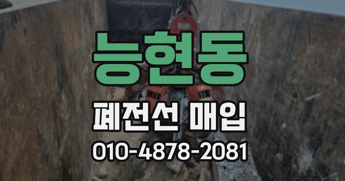 능현동 폐전선 매입