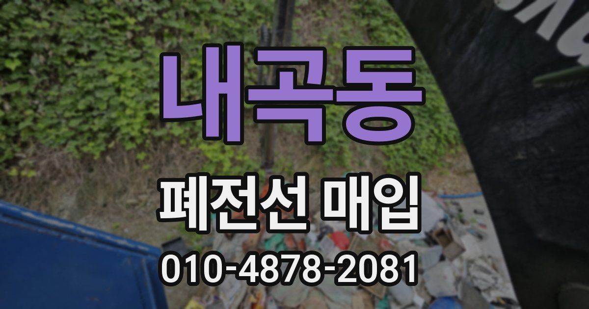 내곡동 폐전선 매입
