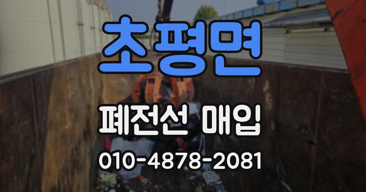초평면 폐전선 매입
