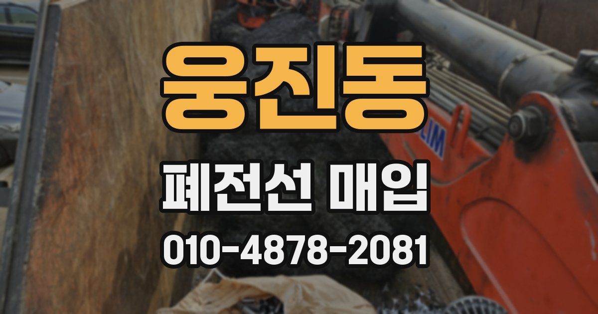 웅진동 폐전선 매입
