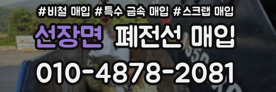선장면 폐전선 매입