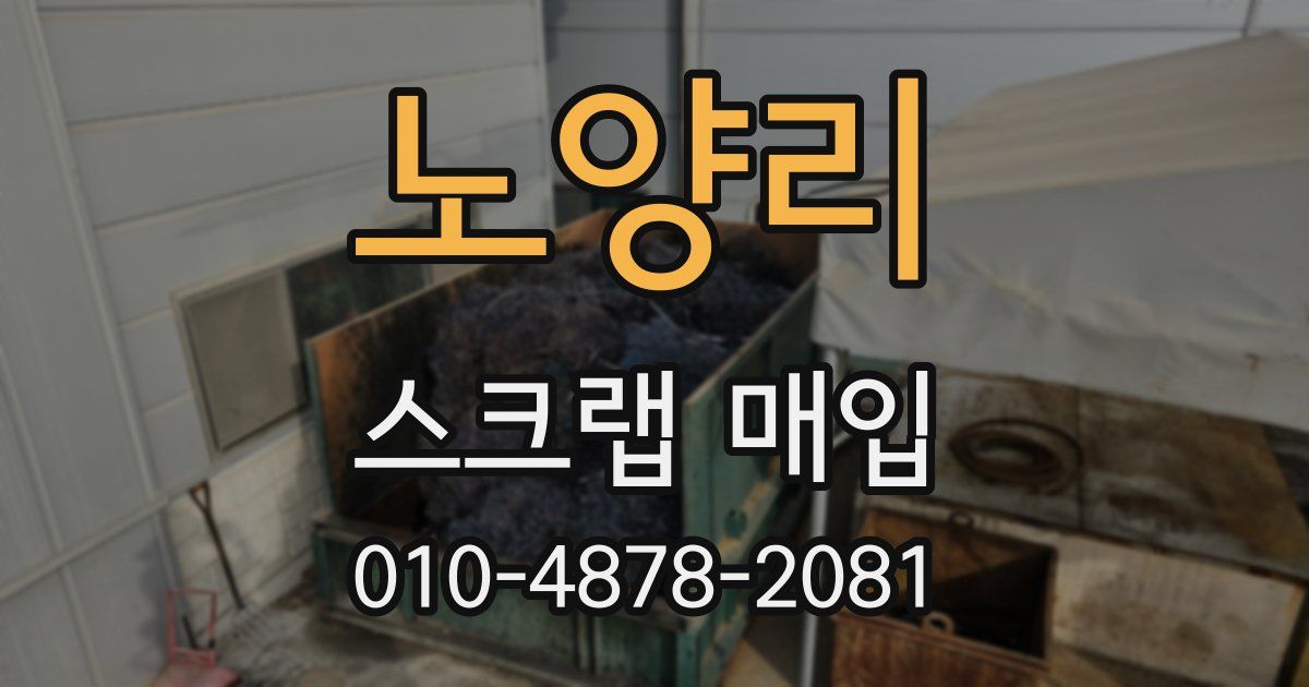 노양리 스크랩 매입