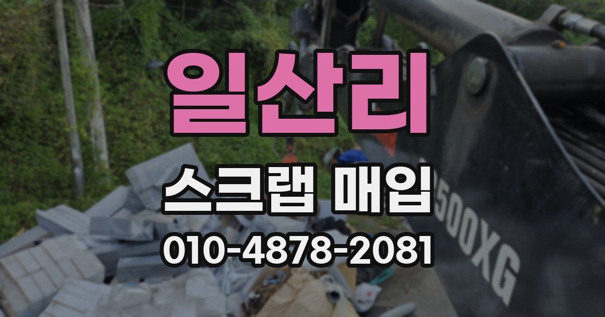 일산리 스크랩 매입