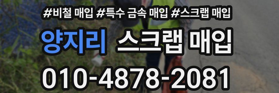 양지리 스크랩 매입