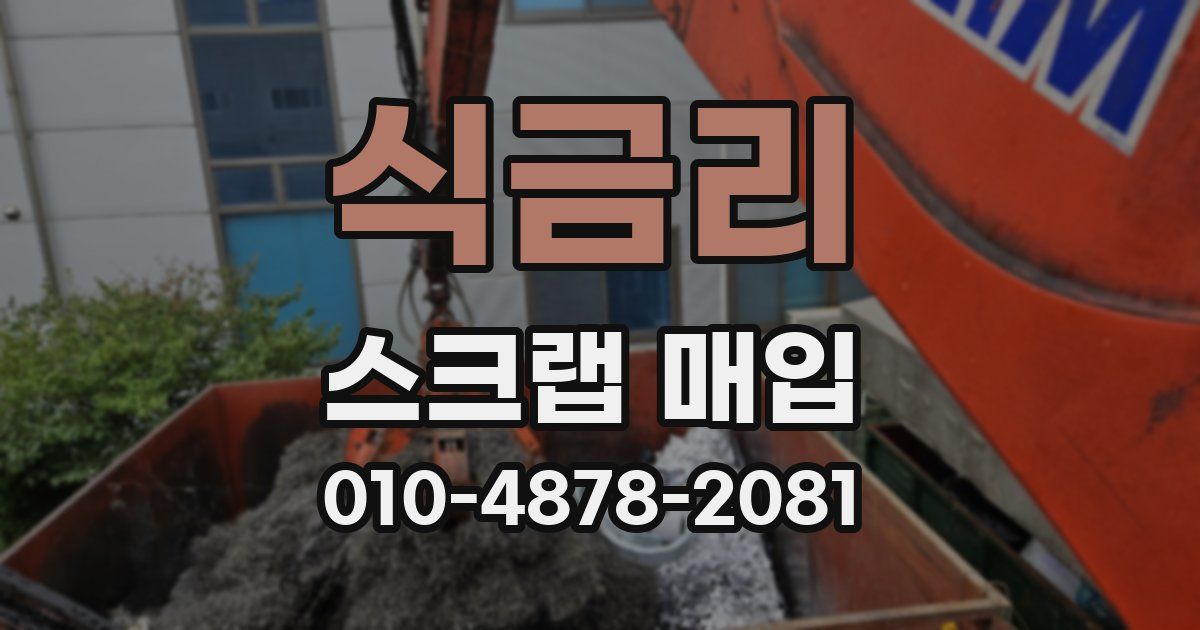 식금리 스크랩 매입