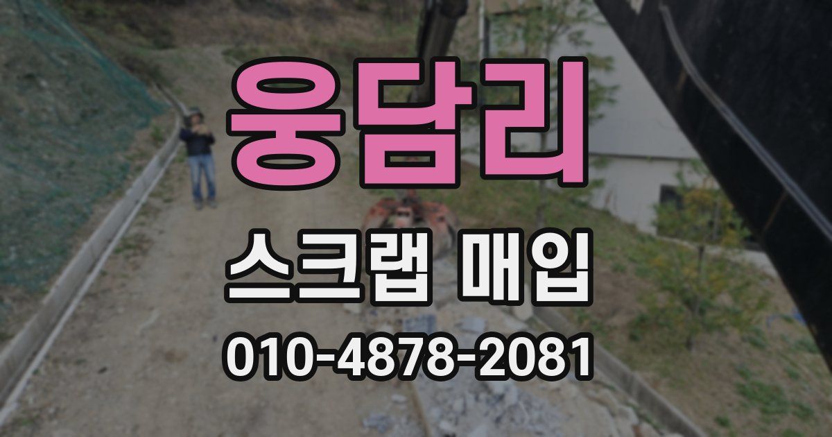 웅담리 스크랩 매입
