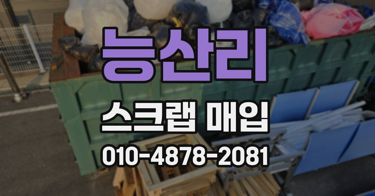 능산리 스크랩 매입