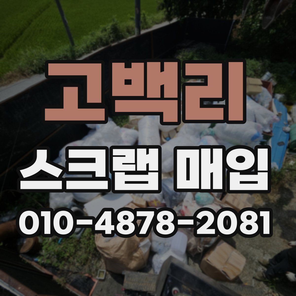 고백리 스크랩 매입