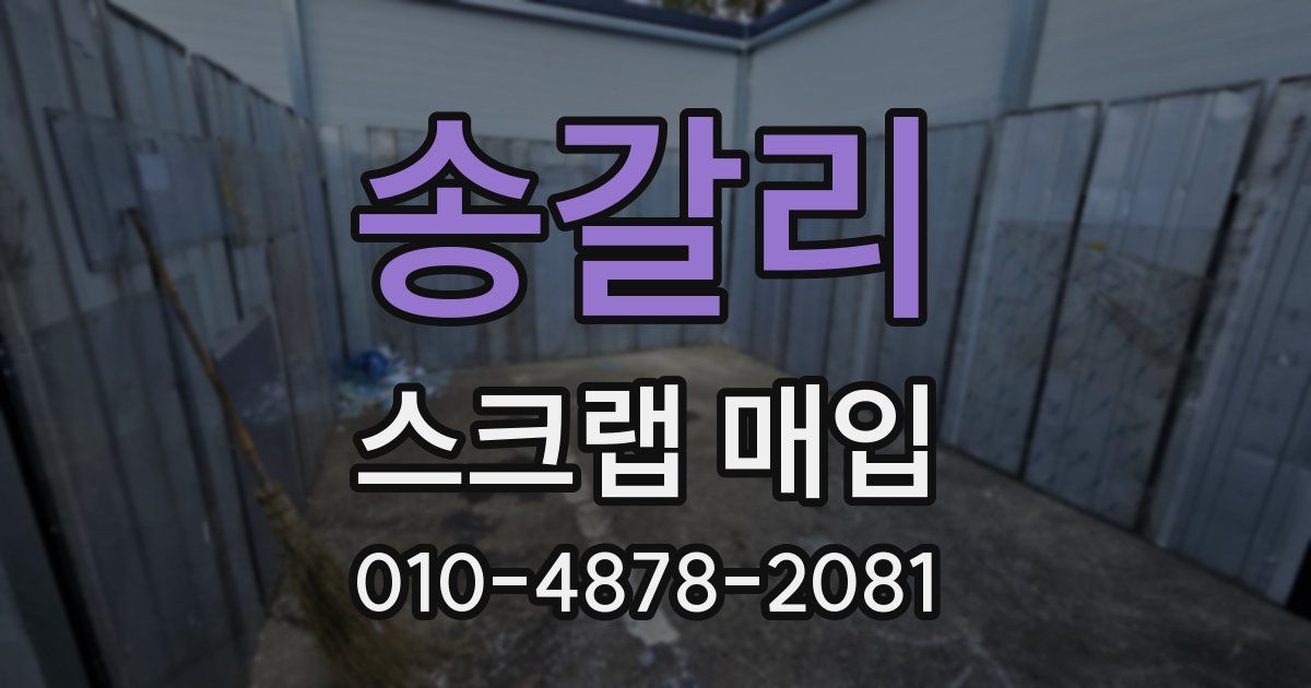 송갈리 스크랩 매입