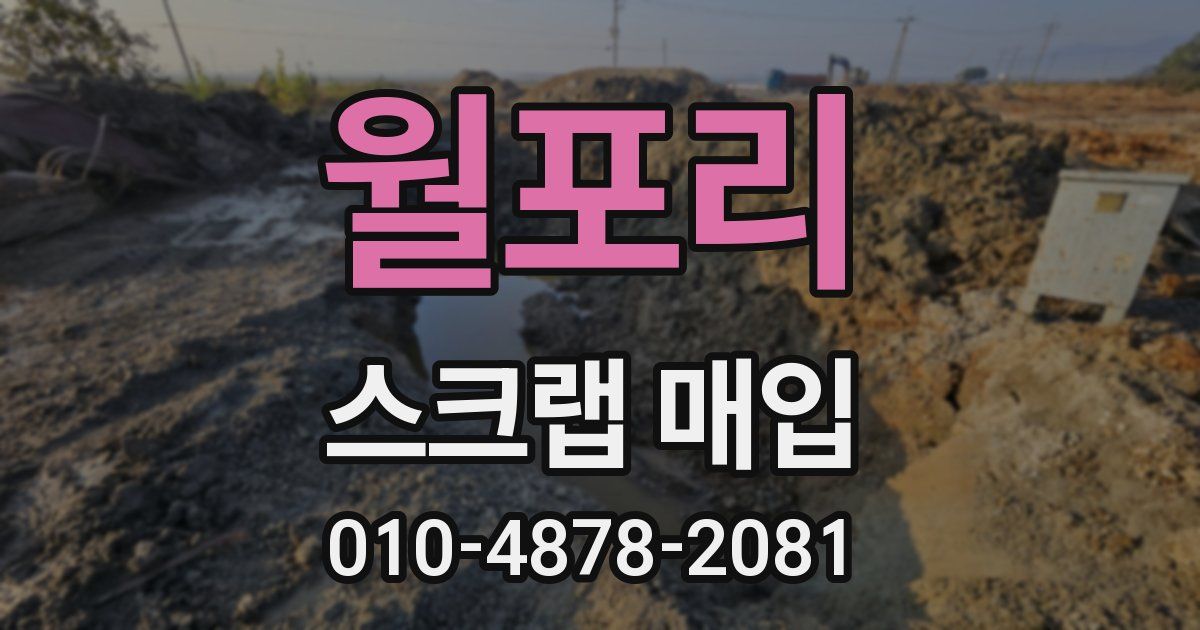 월포리 스크랩 매입
