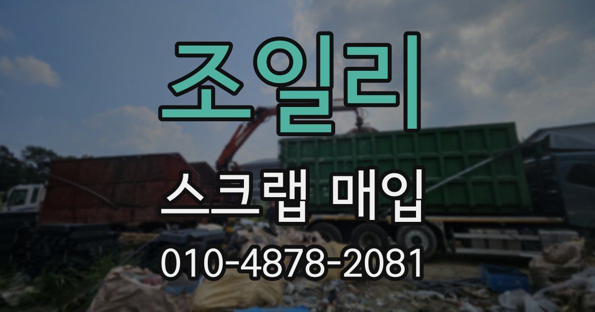 조일리 스크랩 매입