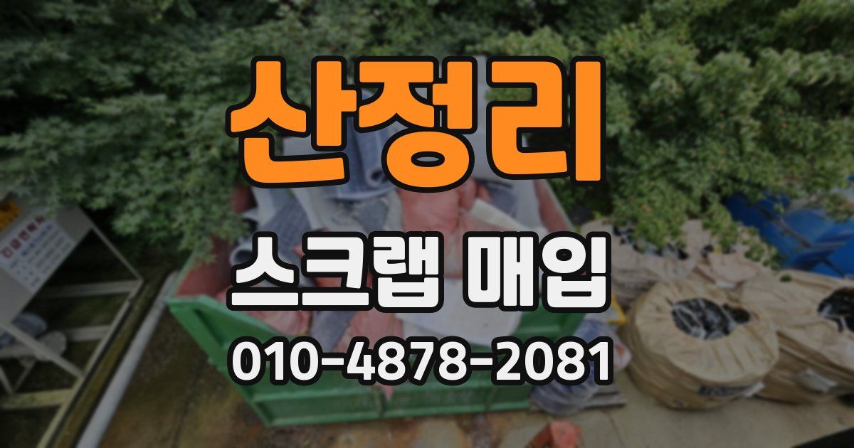 산정리 스크랩 매입