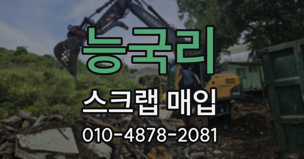 능국리 스크랩 매입