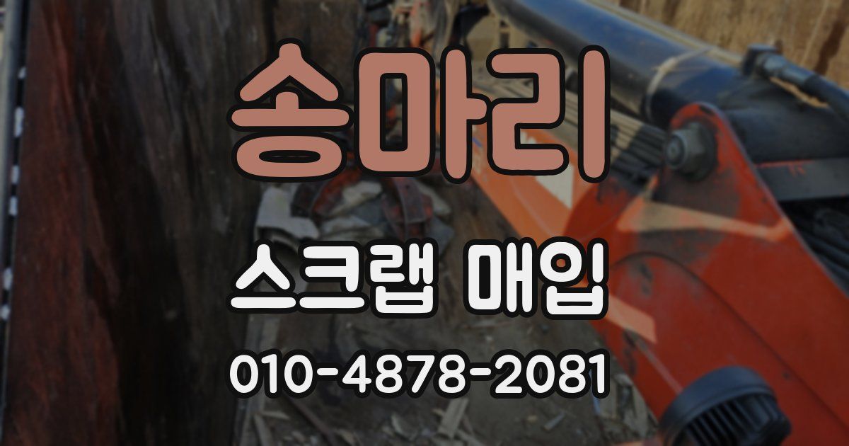 송마리 스크랩 매입