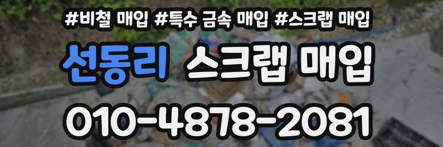 선동리 스크랩 매입