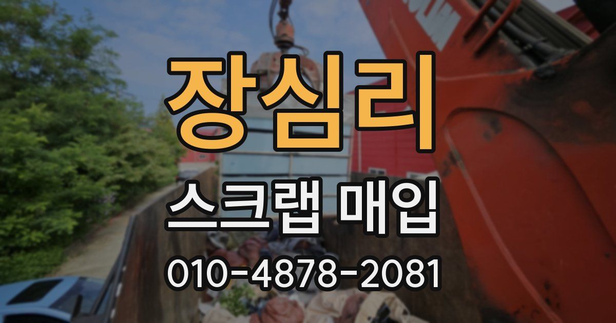 장심리 스크랩 매입