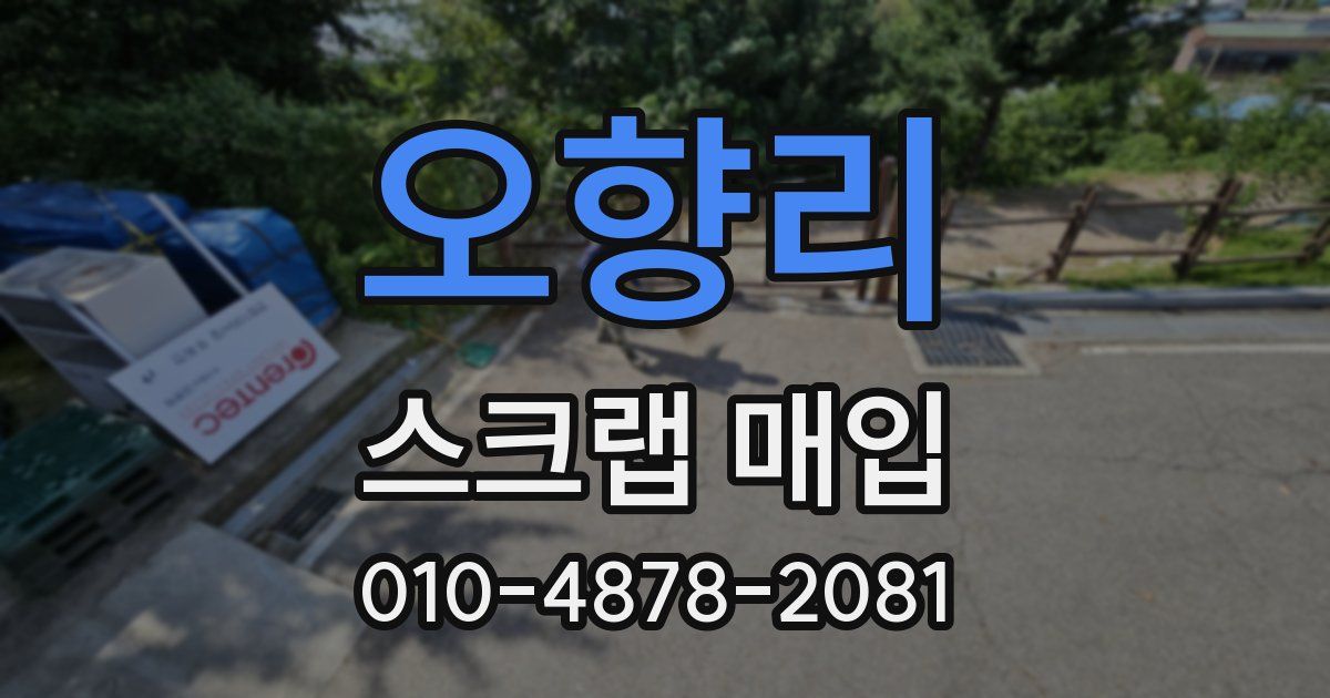 오향리 스크랩 매입