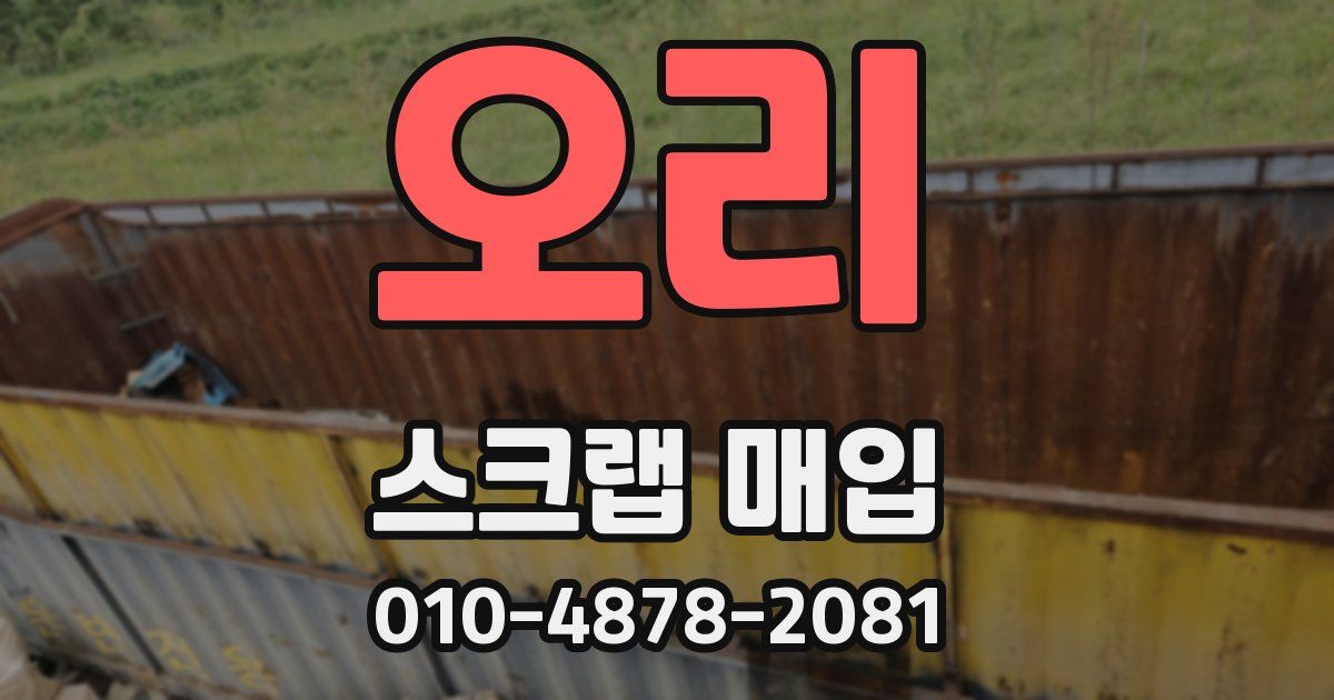 오리 스크랩 매입
