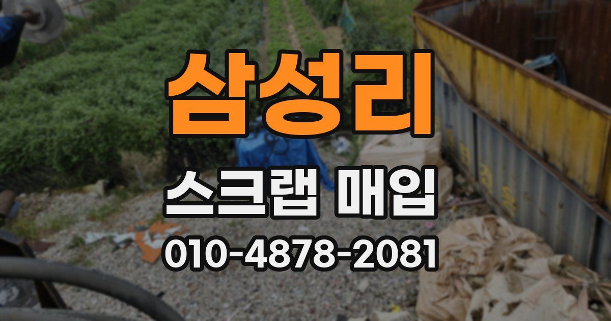 삼성리 스크랩 매입
