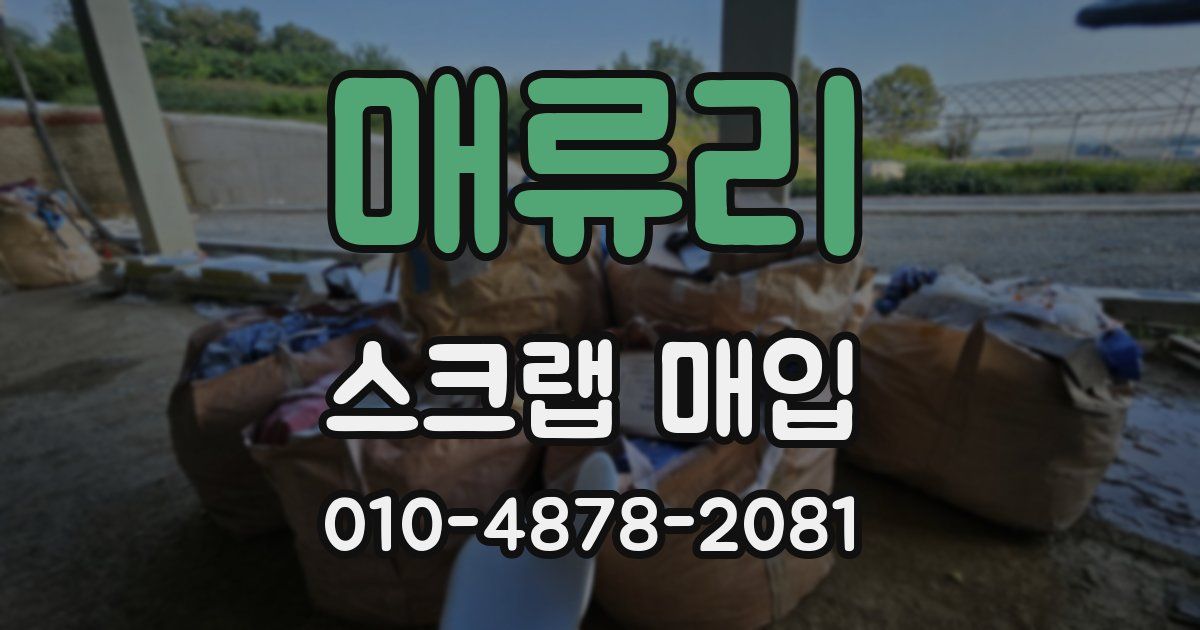 매류리 스크랩 매입