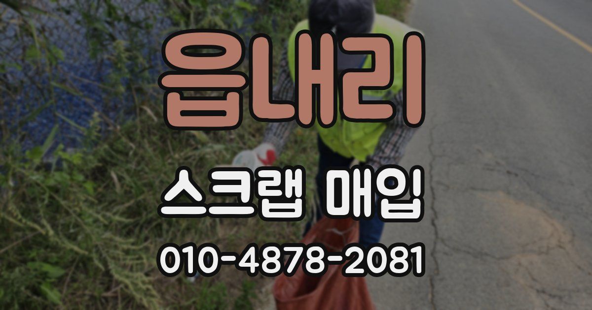 읍내리 스크랩 매입
