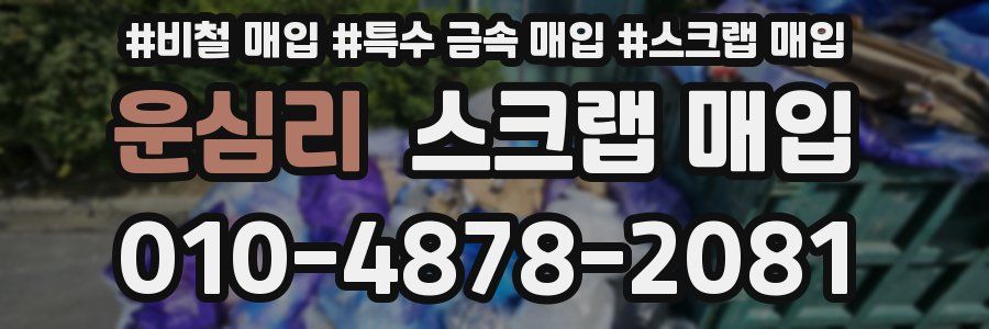 운심리 스크랩 매입