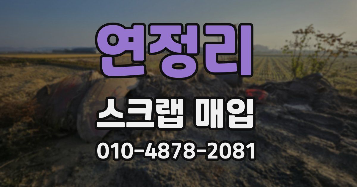 연정리 스크랩 매입